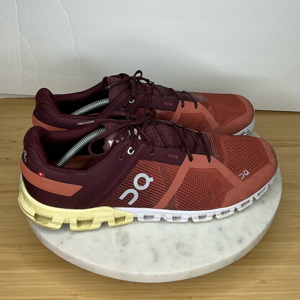 On Cloud Running Men’s Size 13 Cloudflow Rust/Limelight - Picture 7 of 15